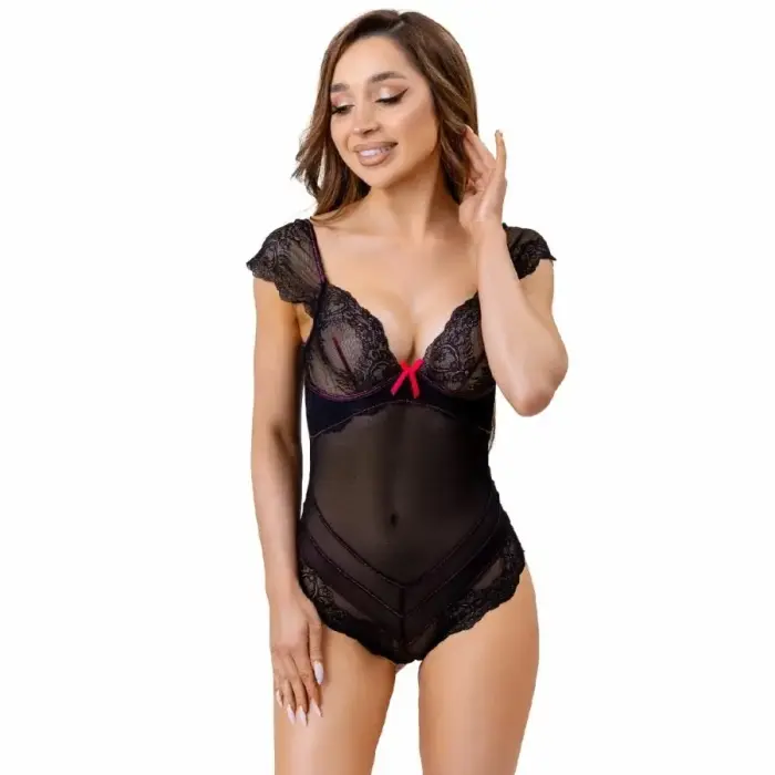 LivCo Corsetti Evelyn LC 20243 Black Lace Body L/XL