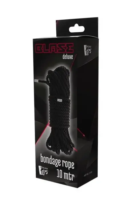 Blaze Deluxe Bondage Rope – Black – 10 m