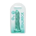 Nerealistisks dildo ar piesūcekni – 17 cm (7″) – Caurspīdīgs Foto 1