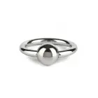Mr. Steel Ball Closure varpos žiedas – 40 mm – sidabrinis — Nuotrauka 5