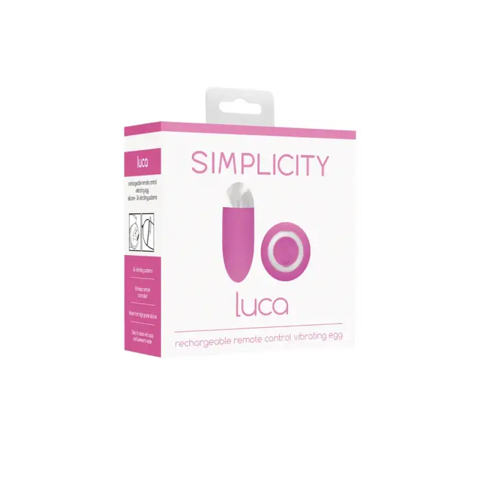 Luca беспроводное виброяйцо с пультом управления – 9 cm (3.5″) – розовый