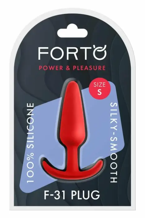 FORTO F-31 anālais spraudnis S – 7.6 cm – sarkans