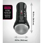 PDX Extreme WetStroker Slide XXL Läbipaistev masturbaator – 26 cm — Foto 5