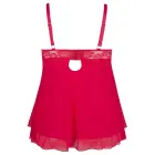 Cottelli Collection Babydoll Red 4XL – Lace Detail, Adjustable Straps — Photo 8