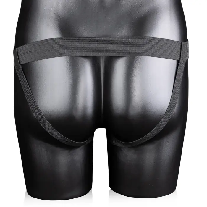 Izliekts dobs strap-on – metāliskais (gunmetal) Foto 4