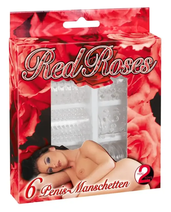 Red Roses locekļa uzmavu komplekts – 6 gab.