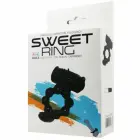 Baile Sweet Ring Dual-Stimulation Silicone Intimate Ring – Black — Photo 7
