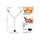Nipple Play зажимы для сосков с утяжелёнными дисками – серебряные — Фото 4
