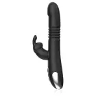 Black&Silver Kenji vibrating & rotating silicone vibrator – WatchMe compatible – 24.5 cm — Photo 4
