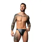 Male Power Wetlook Thong – S/M – Black — Photo 4