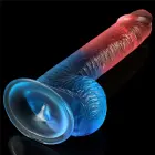 Dazzle Studs Realistic Dildo with Suction Cup – 19 cm (7.5″) – Multicolored — Photo 3