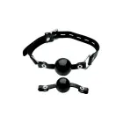 Sinclair Select Silicone Ball Gag Set – Adjustable Leather Strap — Photo 1