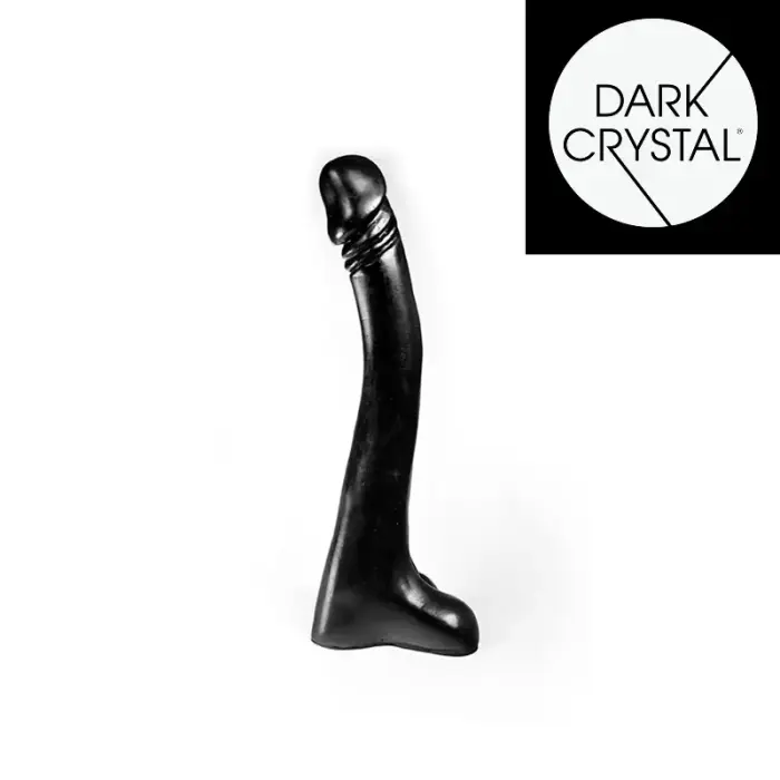 Dark Crystal dildo – 18 cm (7″) – Melns