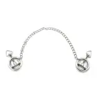 Adjustable Nipple Clamps with Rings and Chain – Silver — Photo 4