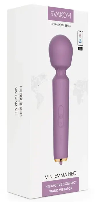 SVAKOM Mini Emma Neo wand masāžas vibrators – 17 cm (6.7″) – rozā