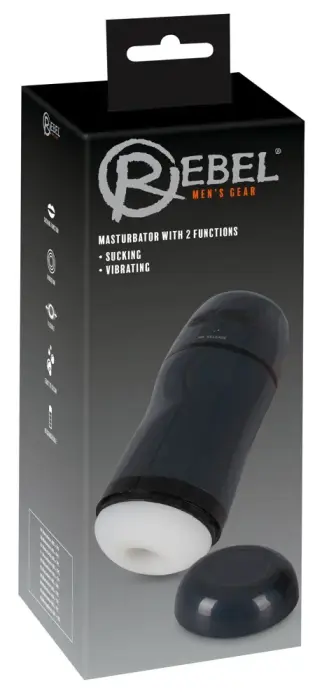 Rebel Masturbator - 21.8 cm (8.5″) – Black