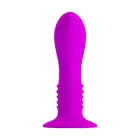 PRETTY LOVE - Vibrating Anal Plug with Suction Cup – 12 cm – Black — Photo 4
