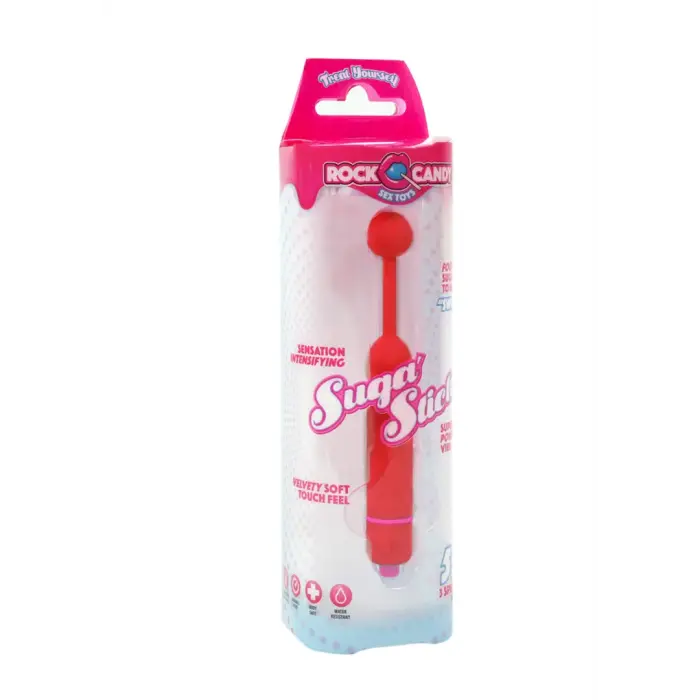 Suga Stick G-спот вибратор – 18 см (7″) – красный
