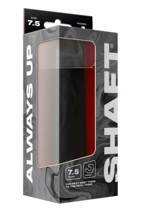 SHAFT Model J 7.5 Collu Melns Divslāņu Silikona Intīmā Ierīce