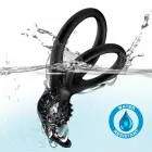 Armony Traveler dual vibrating couples ring with rabbit – black – 80 mm — Photo 2