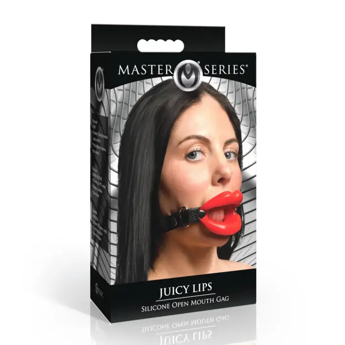 Juicy Lips Silicone O-Ring Gag – Red