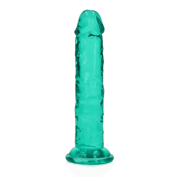 Taisns reālistisks dildo ar piesūcekni – 15.5 cm (6.1″) – Caurspīdīgs Foto 7