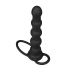 Vibrating Rock Balled Double Prober – носимое кольцо на пенис с анальным зондом – 13 см — Фото 5