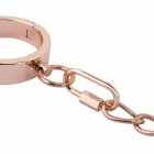 Rosy Gold Adjustable Metal Handcuffs with Quick Release, Rose Gold Finish — Photo 6