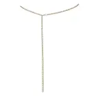 Cottelli Accessories Gold Bikini Chain with Rhinestone Accents, Adjustable — Photo 7