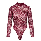 Cottelli Lingerie Lace Bodysuit – Bordeaux Red – M — Photo 5