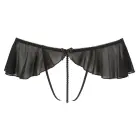 Cottelli Collection – open G-string with frills and pearls – black – M — Photo 6