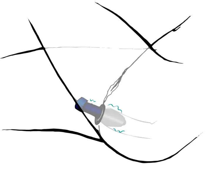 Lust Tunnel Plug M – 10 cm (4″) – Juodas Photo