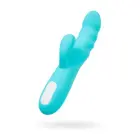 JOS MERRY-SWI Rotējošs truša vibrators ar klitora stimulatoru – 21 cm (8.1″) – zils — Foto 1