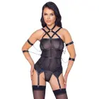 Cottelli BONDAGE страпсхемд с фиксаторами для рук – чёрный – XL — Фото 2