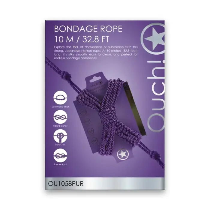Ouch! OU1058PUR Intimate Wellness Device Silicone Purple Compact