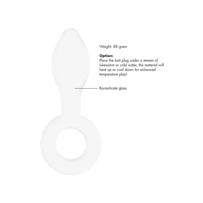 Stikla Plugger dildo – 15 cm Foto 7