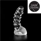 Tumši caurspīdīgs dildo – 22 cm (8.7″) — Foto 1