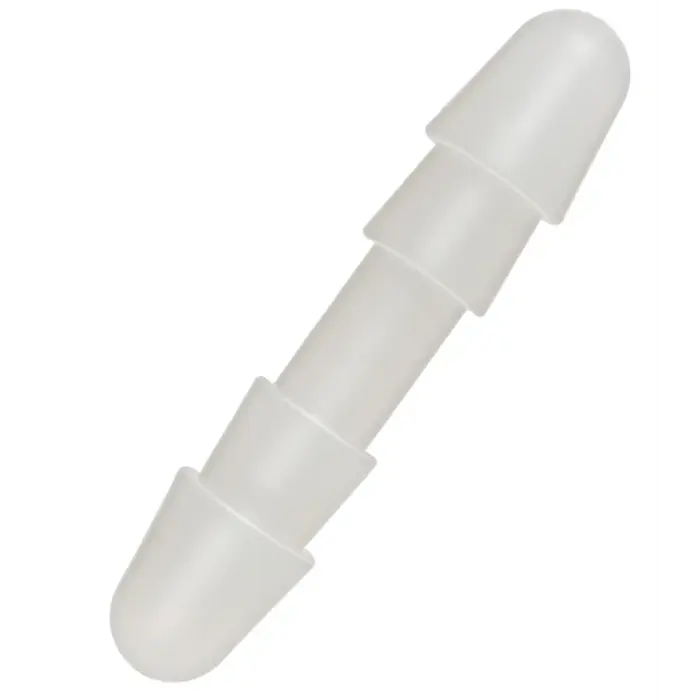 Double Up divpusējs dildo – matēts – caurspīdīgs Foto 4