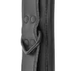 Darkness Leather Collar & Handcuff Set with Leash – Black — Photo 2