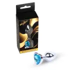 MyLove Toys Jewellery Silver sirds formas anālais spraudnis – 7 cm (2.8″) – gaiši zils — Foto 1