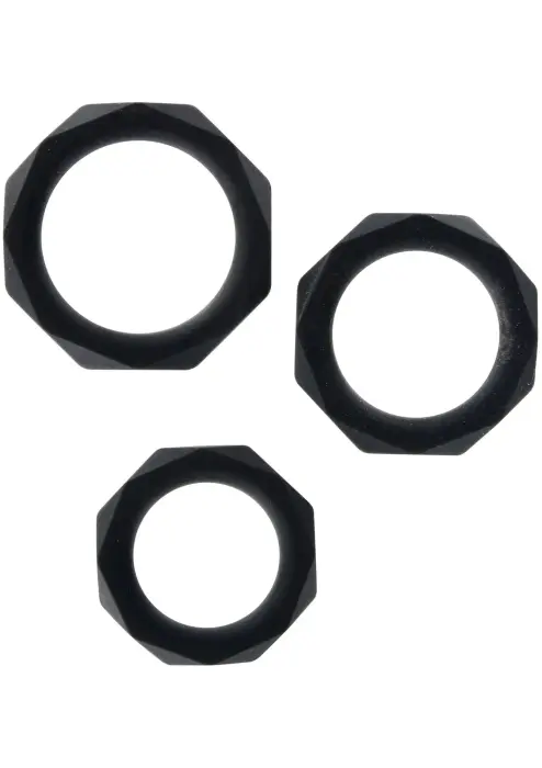 TOYJOY Manpower Power Halo C-Ring Set – Black