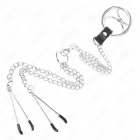 KINK Triple Chrome Metal Ring Set with 26 cm Chain & Adjustable Clips — Photo 4