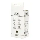 Star Collection фиолетовая силиконовая анальная пробка со светло-розовым камнем – S — Фото 2