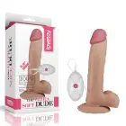 LoveToy Ultra Soft Dude – vibrating dildo – 9 inch — Photo 1