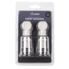 Maza krūšu galu un klitora piesūcēju sūkņu komplekts – caurspīdīgs Foto 1