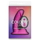 COLOURS Curve – kumer laetav silikoonvibraator puldiga – roosa – 12,7 cm — Foto 1