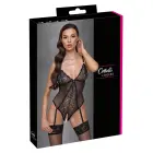Cottelli Lingerie Body M powernet un mežģīņu bodijs – melns – M — Foto 1