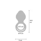 Xocoon Couples Slimline вибрирующее кольцо для члена – синий — Фото 2