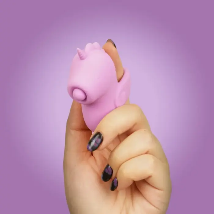 Unihorn Karmic Kisses Finger Vibe - Wearable Unicorn Design, 10 Modes