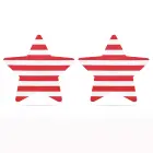 Krūšu uzlīmes – Zvaigznes un svītras dizains – 2 pāru komplekts Foto 3